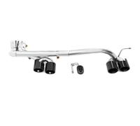 Rear Tip Tail Throat For E90 E92 E93 320i 325i M3 M4 Look Dual To Quad Tip Mufflers System 304 Stainless Steel Car Exhaust Pipe