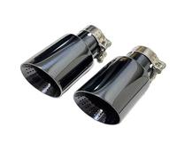 Rear Tip Tail Throat Suitable For BMW F20 F10 E38 E46 1piece Automobile Parts Exhaust Pipe Silencer Tail Throat Stainless Steel Too Black(70mm-101mm)
