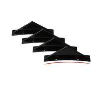 Rear Trunk Boot Lip Wing Spoiler Universal Glossy Black Carbon Rear Bumper Spoiler Diffuser Splitter Curved Lip Modified Decoration Car-styling Car Tail Wing(Black Curved)