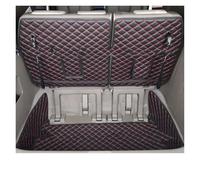 Rear Trunk Cargo For Kia For Carnival 2015 2016 2017 2018 2019 2020 Car Trunk Mat Anti-dirty Pad Protective Cargo Liner Boot Mat Liner(BLK red A)