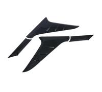 Rear Trunk Door Window Spoiler Wing Trim ABS Chrome Carbon Fiber Black For Hyundai For Kona For Kauai 2017 2018 2019 2020 2021 2022(Carbon Black)