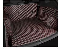 Rear Trunk Liner For Land For Rover For Discovery 5 2017 2018 2019 2020 2021 Leather Car Trunk Mats7-Seat Rear Floor Mat Tray Carpet Mud Car Boot Mat(Black red a)