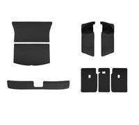 Rear Trunk Liner Protector Mat Protector Trunk Mats Rear Seat Back Protector Pad Backrest All Weather Liner Pet Anti Kick For Tesla Model Y Juniper 2025 Leather(8PCS)