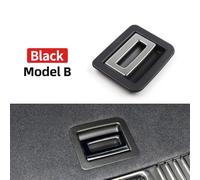 Rear Trunk Luggage Mat Tail Cover Floor Carpet Handle Latch Button Compatible With 7P5 2011-2016 Models Fits Part Numbers 95855111500 95855111500(B Black Metal)