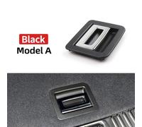 Rear Trunk Luggage Mat Tail Cover Floor Carpet Handle Latch Button Compatible With 7P5 2011-2016 Models Fits Part Numbers 95855111500 95855111500(A Black Plastic)