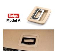 Rear Trunk Luggage Mat Tail Cover Floor Carpet Handle Latch Button Compatible With 7P5 2011-2016 Models Fits Part Numbers 95855111500 95855111500(A Beige Plastic)