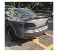 Rear Trunk Spoiler For Mazda 6 Spoiler 2003-2013 ABS Material Car Rear Wing Primer Color Rear Wing Spoiler With Led Light Car Spoiler(Carbon fiber look)