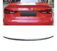 Rear Trunk Spoiler Wing Fits for 2014 2015 2016 2017 2018 2019 2020 Audi A3 S3 8V Sedan Car ABS Tailgate Splitter Lip Carbon Fiber Look Body Kits Trim