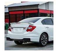 Rear Trunk Wing For Civic 4-Door 2012 2013 2014 2015 Sedan MODULO Style Rear Trunk Spoiler Wing With LED Brake Light Lamp(WHITE)