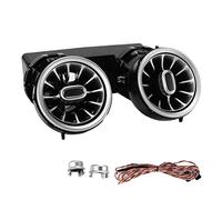 Rear Turbo Air Vent LED Ambient Lighting Kit 3 Colors Neon Light Car Interior Facelift Upgrade Accessories Replacement for C-Class W205 2015-2018