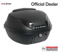 Rear Universal Top Case 42 Liters Matte Black with Plate and Backrest