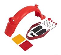 Rear Upgrade with License Plate Support for Xiaomi For M365 Pro Pro2 Plastic and Metal Components for Real World Use (Red)