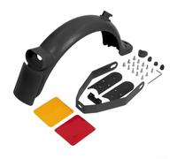 Rear Upgrade with License Plate Support for Xiaomi For M365 Pro Pro2 Plastic and Metal Components for Real World Use (Black)