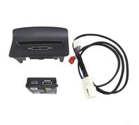 Rear USB Charger Port Socket Kit, 1pc, Double-Cover Dashboard Upgrade, Direct-Fit Replacement, Enhanced Heat Sink & Charging, for Skoda Teramont/Octavia/Superb/Kodiaq