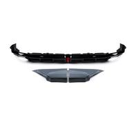 Rear Valance Bumper Rear Bumper Diffuser Lip With LED Brake Light For Civic 11th 2022-2025 Tail Boot Side Spoiler Splitter Corner Cover(Sonic Grey)