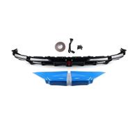 Rear Valance Bumper Rear Bumper Diffuser Lip With LED Brake Light For Civic 11th 2022-2025 Tail Boot Side Spoiler Splitter Corner Cover(Booster Blue)