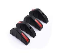 Rear Valance Diffuser Spoiler Splitter Universal Car Rear Bumper Diffuser Spoiler Abs Anti-collision For Automobiles Spare Parts And Accessories(Black Red)
