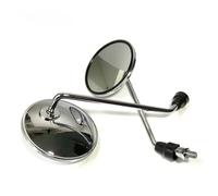 Rear View 2Pcs/Pair Motorcycle Back View Mirror Electric Bicycle Rearview Mirrors Electric Scooter Moped Side Mirror 8mm Round Mirrors