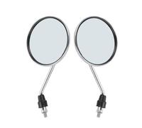 Rear View 2Piece/Pair Motorcycle Back View Mirror Electric Bicycle Rearview Mirrors Moped Side Mirror 8mm Round Mirrors