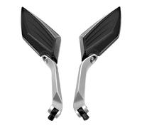 Rear View 2PIECE Universial 8mm 10mm Motorcycle Mirror Scooter E-Bike Rearview Mirrors Electromobile Back Side Mirror Mirrors(Black)