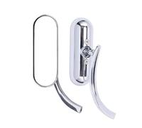 Rear View 8mm/10mm Black Motorcycle Rectangle Handlebar Rearview Mirrors For Suzuki Mirrors(Black)