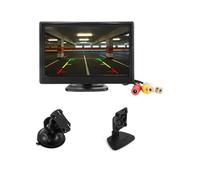 Rear View Backup Camera AHD 1080P Car Monitor 5 Inch Screen For Rear View Reverse Camera TFT LCD Display HD Digital Color(Brown)