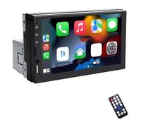 Rear View Camera 1 Din CarPlay Android Auto Multimedia Stereos 7 Inch WIFI6 5Ghz IPS Touch Screen Bluetooth FM AUX Universal Mirror Link(With 8 LED Camera)