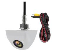 Rear View Camera 170 Degree Wide Angle Car Universal Reverse Rear View Camera Color Image Video Night Vision Auto Backup Camera 12V Reversing Camera(White)