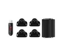 Rear View Camera 360° Around View Surround Camera Car System Panorama Bird's Eye Seamless 3D 1080P Recorder Bus Truck RV Motorhome Reversing Camera(Style C)