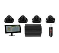 Rear View Camera 360° Around View Surround Camera Car System Panorama Bird's Eye Seamless 3D 1080P Recorder Bus Truck RV Motorhome Reversing Camera(1)