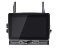 Rear View Camera 7'' AHD Digital Wireless Touch Screen DVR Record IR Night Vision Reverse Backup Camera 4CH WiFi Monitor Truck/Trailer/Bus/RV(128G,Add 1 camera)