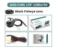 Rear View Camera AHD Car Rear View Camera Side Front/Backup 170° Black Fisheye Lens Full HD Night Vision Waterproof Reversing Universal Car Backup Camera(2AC-720P)