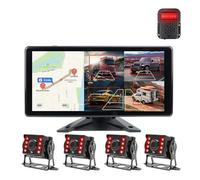 Rear View Camera Backup 10.36" 4CH WiFi Wireless Android Auto AI Blind Spot BSD Alarm DVR Record Monitor IR Cam For Truck Bus
