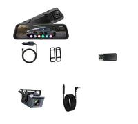 Rear View Camera Backup 4K Dashcam 9.66'' Mirror Dash Car Camera 2.5K Support WIFI GPS ADAS Touch Screen Video Recorder Black Box