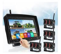 Rear View Camera Backup 9 Inch Wireless BSD Waterproof AHD 4 CH DVR Recorder Monitor With IR Camera For Truck Forklift Excavator Agricultural Vehicle