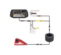 Rear View Camera Backup For Master Vans 2010-2016 7-inch Car Rearview Mirror Display Screen With Car Brake Light Camera