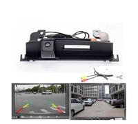 Rear View Camera Dynamic Trajectory Tracking Car Rear View Backup Reverse Camera For NISSAN For TIIDA Trunk Handle Parking Accessories HD CCD Backup Camera(Gold 12 V)