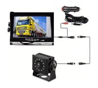 Rear View Camera Heavy Duty 7" TFTMonitor HD Display Wired Backup Camera Kit Night Vision Rear View With 12IR LED Fits for Cars Trucks Parking