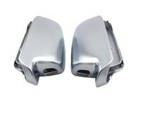 Rear View Cap For A4 For B8.5 For A3 For A5 S5 RS5 Car Mirror Cover Matte Chrome Silver Rearview Mirror Cover Protection Cap Car Styling Side Door Mirror Cover Cap(With Side Assist)