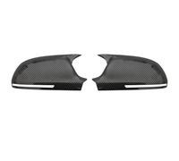 Rear View Cap For A4 S4 For A5 S5 B8 8K For A6 S6 4F C6 For A8 S8 D3 For Q3 SQ3 2012-2015 For A3 8P Black Horn Add On Side Rear View Mirror Cap Cover(Carbon fiber pattern)