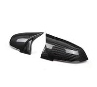 Rear View Cap For Bmw 1 2 3 4 X Series F20 F21 F87 For M2 F23 F30 F32 F36 For X1 E84 For M4 Style Mirror Cap Gloss Black Side Mirror Cover Cap Rearview Door Wing Mirror Cover(Carbon fiber pattern)