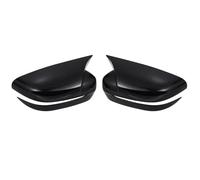 Rear View Cap For BMW 3/5/6/7/8-Series G11 G12 G14 G15 G16 G20 G21 G30 G31 2019 2020 LHD Carbon Fiber Exterior Side Rearview Mirror Cover Trim Door Wing Mirror Cover(Bright black)
