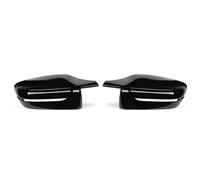 Rear View Cap For BMW 3 5 7 8 Series G20 G21 G28 320d 330e 330i G30 G38 G11 G12 G15 G16 Car Side Wing Mirror Cover Rear View Caps Door Wing Mirror Cover(LHD-Bright black)