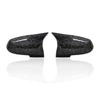 Rear View Cap For BMW Series 1 2 3 4 X M 220i 328i 420i F20 F21 F22 F23 F30 F32 F33 F36 For X1 2 Pieces Rearview Mirror Cover Cap Carbon Black Door Wing Mirror Cover(Forged Carbon Look)
