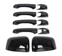 Rear View Cap For Dodge For Avenger 2008 2009 2010 2011 2012 2013 2014 Car Rearview Side Mirror Cover & Door Handle Trim Wing Cap(Kit none smart black)