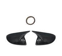 Rear View Cap For Mazda 2 For Mazda 3 1.6 Side Rearview Mirror Cover Wing Mirror Cap With The Painted Color Side Door Mirror Cover Cap(Carbon fiber pattern)