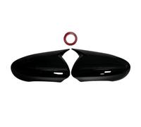 Rear View Cap For Nissan For Qashqai J10 2007-2014 EU Side Mirror Cover Cap Version Sticking Side Mirror Housing Accessories Door Wing Mirror Cover(Gloss Black)