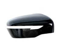 Rear View Cap For Nissan For X-Trail For XTrail T32 2014-2020 Exterior Rearview Side Mirror Cover Cap Lid House White Black Door Wing Mirror Cover(Black right)