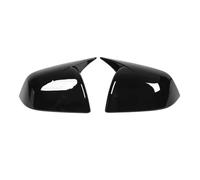 Rear View Cap For Tesla For Model Y 2020 2022 2023 Car Wing Side Rearview Mirror Cover Cap Carbon Fiber Look External 2 Pcs Car Accessories(Glossy Black)