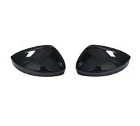 Rear View Cap For VW For Tiguan For Allspace L MK2 2017 2018 2019 2020 Rearview Side Wing Mirror Caps Cover Replacement Matt Chrome Door Wing Mirror Cover(Gloss black)